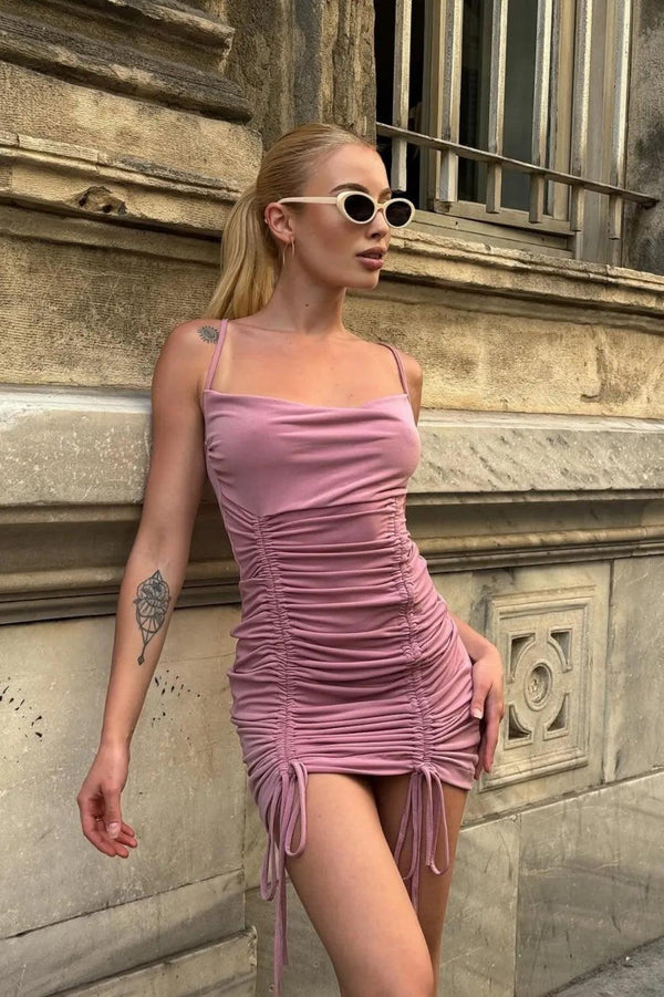 Ruched Mini Dress