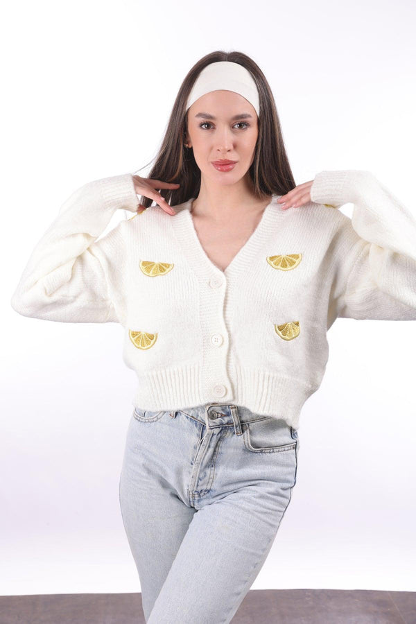 Lemon Detailed Cardigan