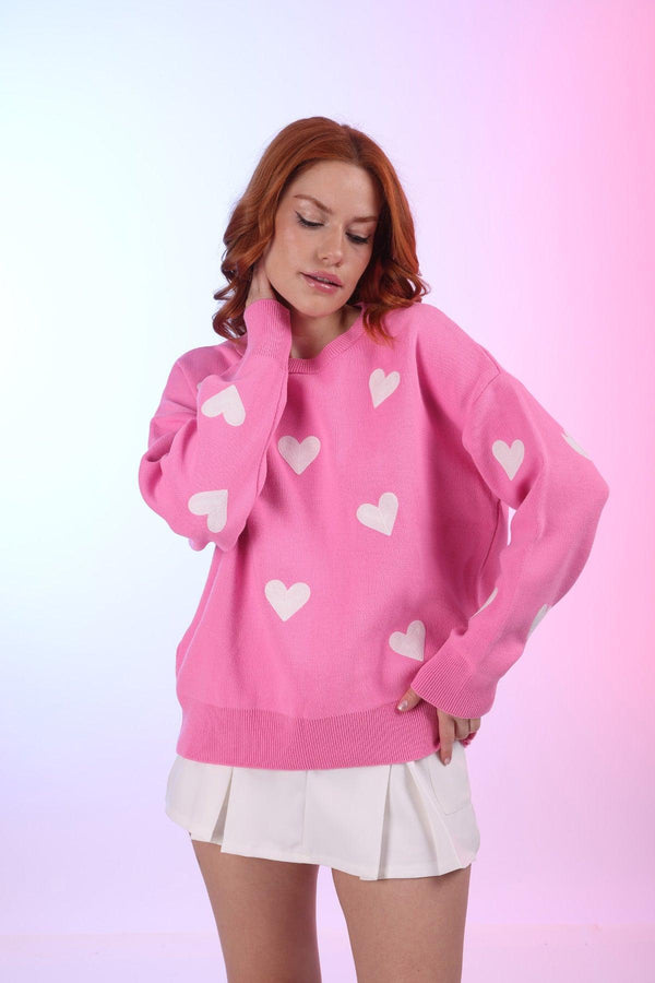 Heart Detailed  Sweater