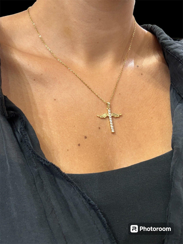 Wings Cross Necklace