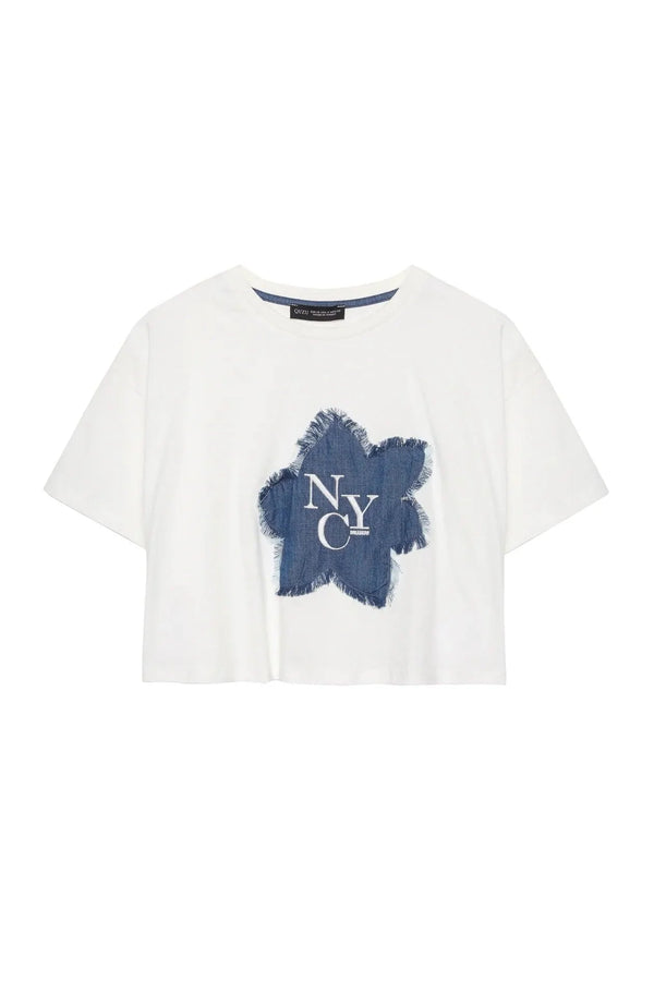 "NYC" Crop Tee