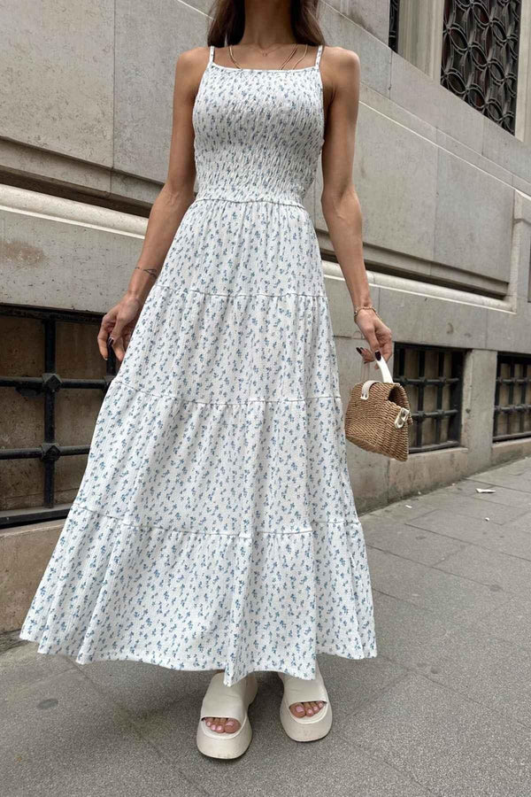 Shirred Maxi Tank Dress