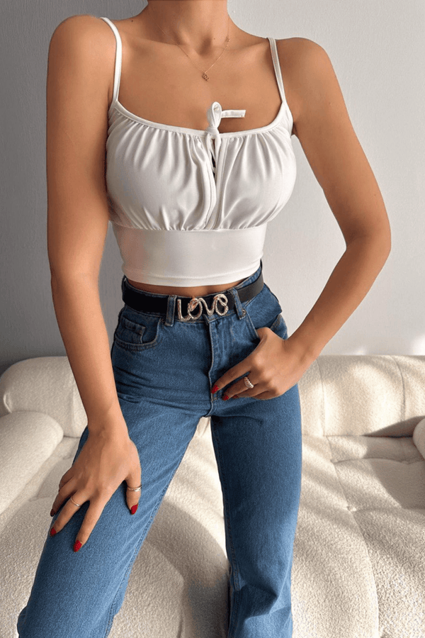 Gathered Crop Tops