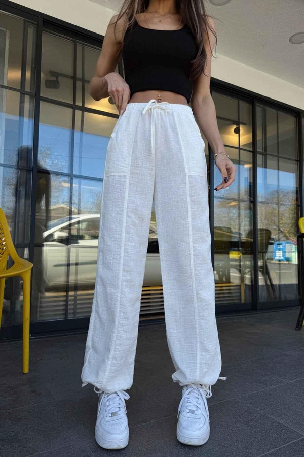 Linen Bottom Tie Pants