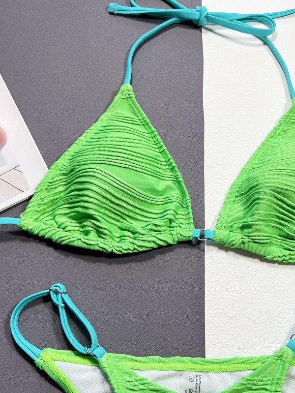Contrast Bikini Top
