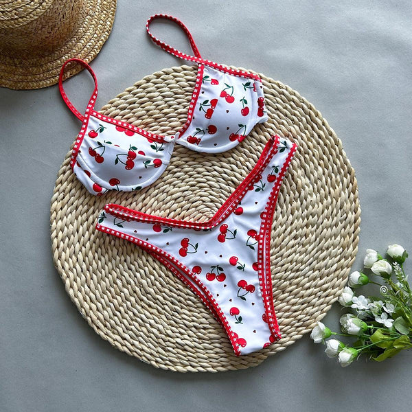 Cherry Bikini Top