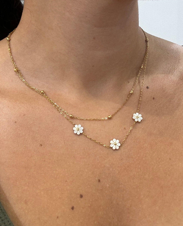 2-Layer Daisy Necklace