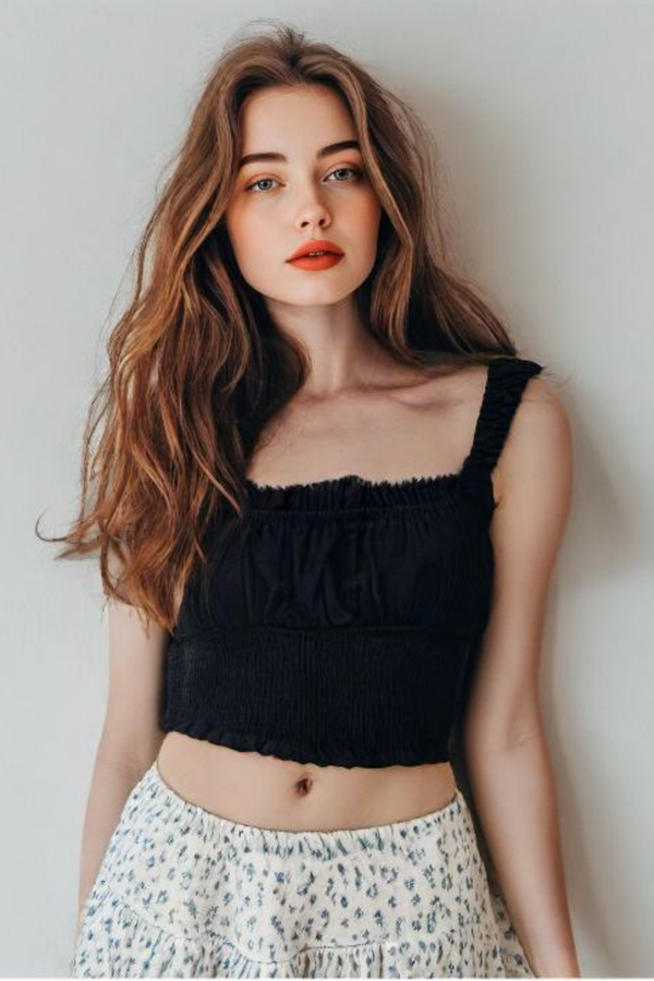 Ruched Crop Top