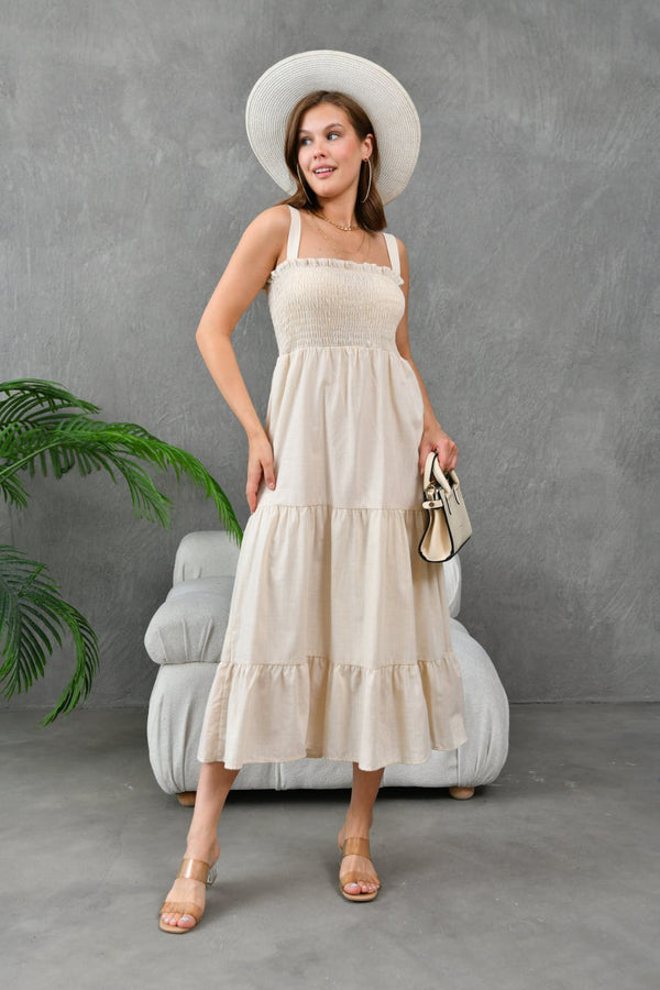 Tan Summer Dress